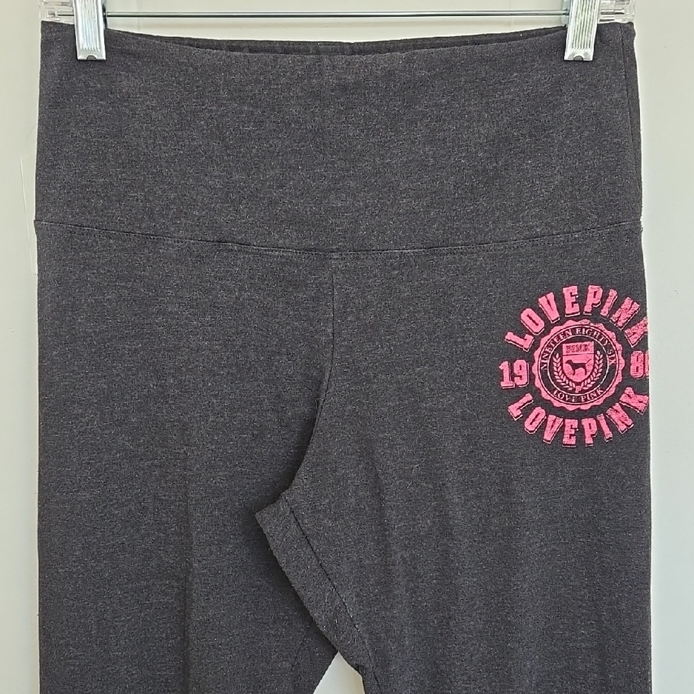 1986 Pink Victoria's Secret Cotton High Waist Full Length Leg Size L - Picture 3 of 11